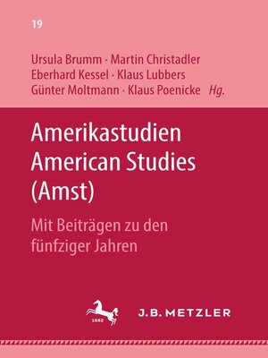 cover image of Amerikastudien / American Studies